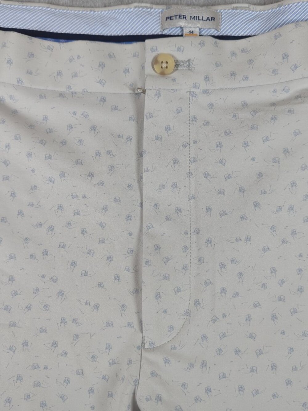 Peter Millar Salem Performance Shorts Men's 44 All Over Golf Cart Print Stretch